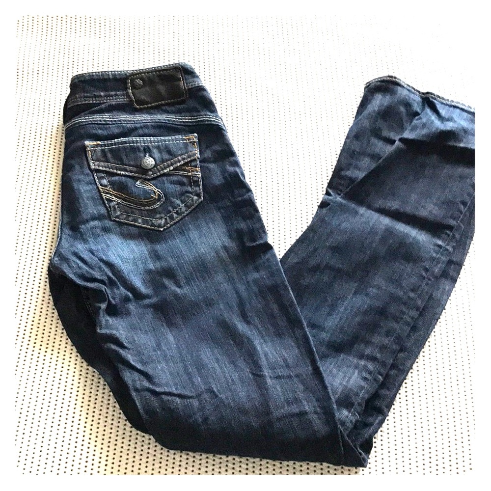Silver boot cut jeans